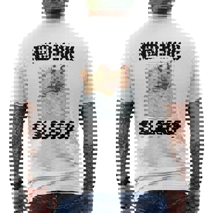 キュートなケアンテリア、睡眠用パジャマ、ナイトガウン。 メンズTシャツ バックプリント