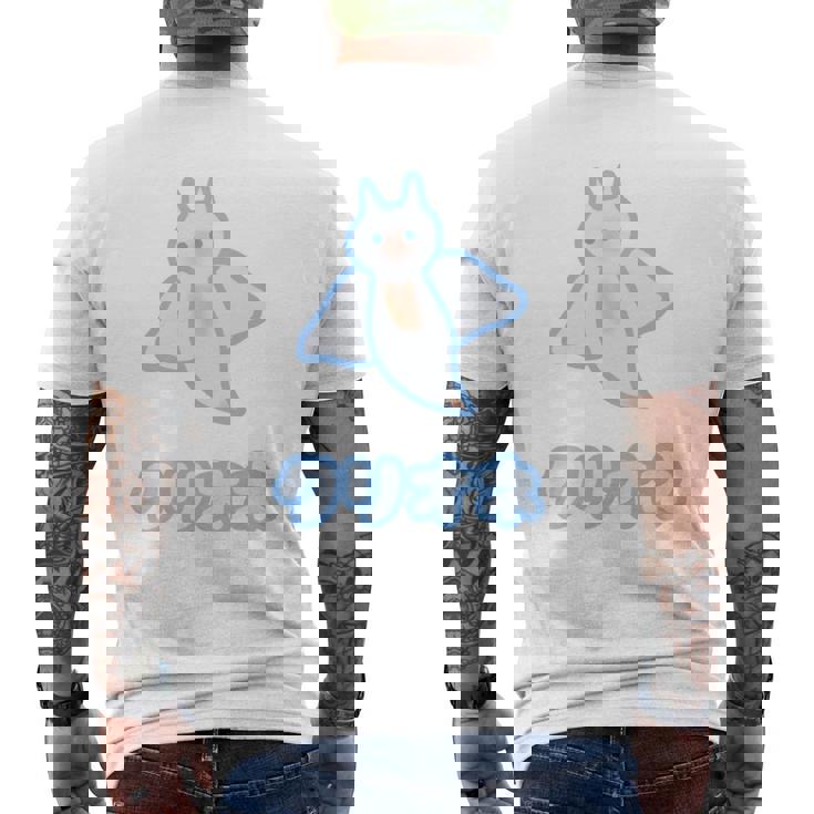 クリオネ（Big ビッグ）【どうぶつ フレンズ】ポップ ゆるくて かわいい キャラクター イラスト 長袖tシャツ メンズTシャツ バックプリント