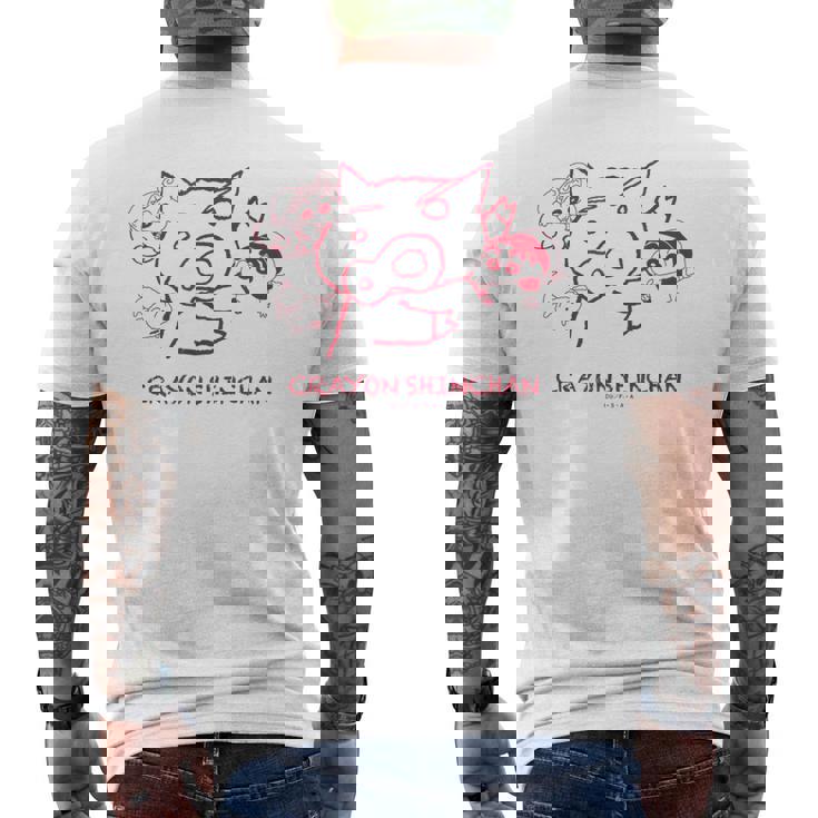 クレヨンしんちゃん ぶりぶりざえもん 落書き メンズTシャツ バックプリント