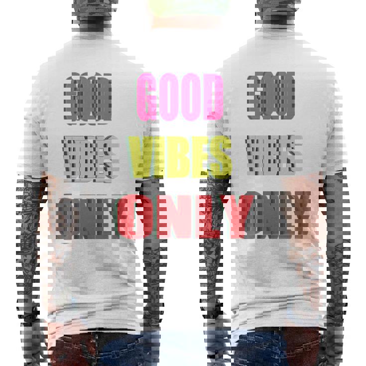 グッド・バイブス・オンリー 長袖tシャツ メンズTシャツ バックプリント