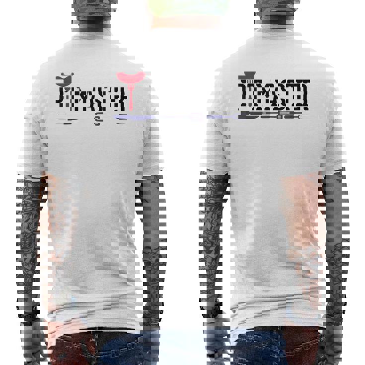 グリルバーベキュー ピットマスター メンズTシャツ バックプリント