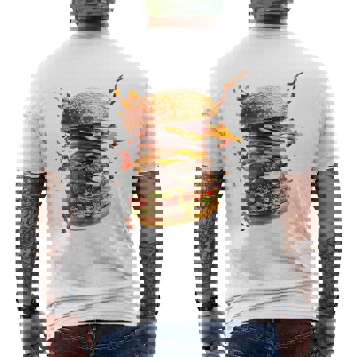 コスチュームバーガー メンズTシャツ バックプリント