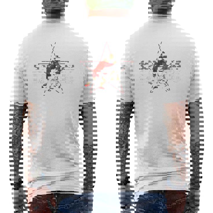 コンバットサンボ、アルティメットマーシャルアート、バックプリント メンズTシャツ バックプリント