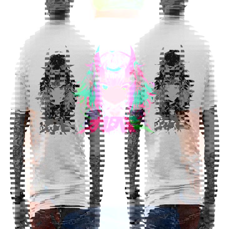 ゴシック アニメ 鬼 わいふ かわいい 日本 漫画 ヴェーパーウェア レトロ 長袖tシャツ メンズTシャツ バックプリント