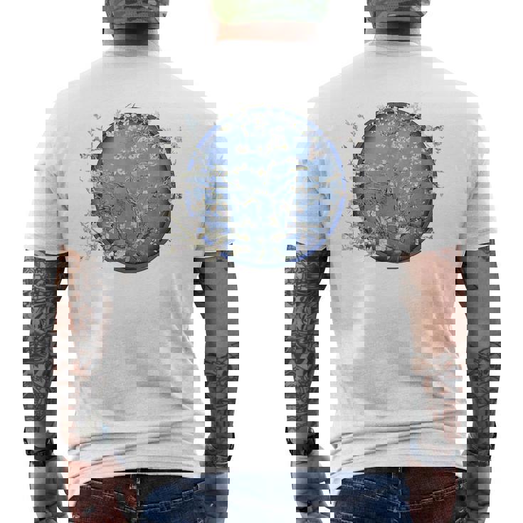 ゴッホ アーモンドブロッサム メンズTシャツ バックプリント