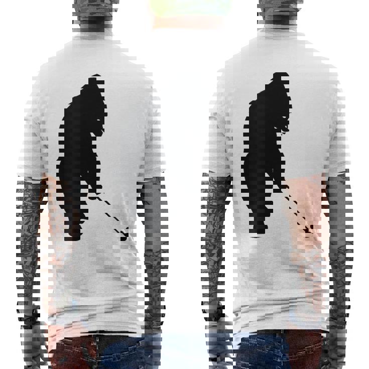 ゴリラゴルフシルエット メンズTシャツ バックプリント