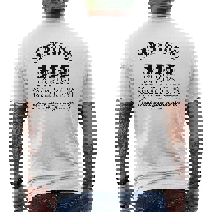 サイドライン ソーシャルクラブ ピーナッツギャラリー サッカーライフ おもしろサッカー メンズTシャツ バックプリント