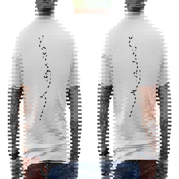 サウナ ととのう メンズTシャツ バックプリント