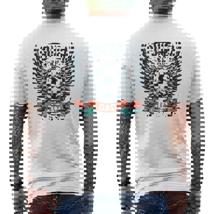 サッカー お父さん 家族 お揃い お父さん 父の日 メンズTシャツ バックプリント