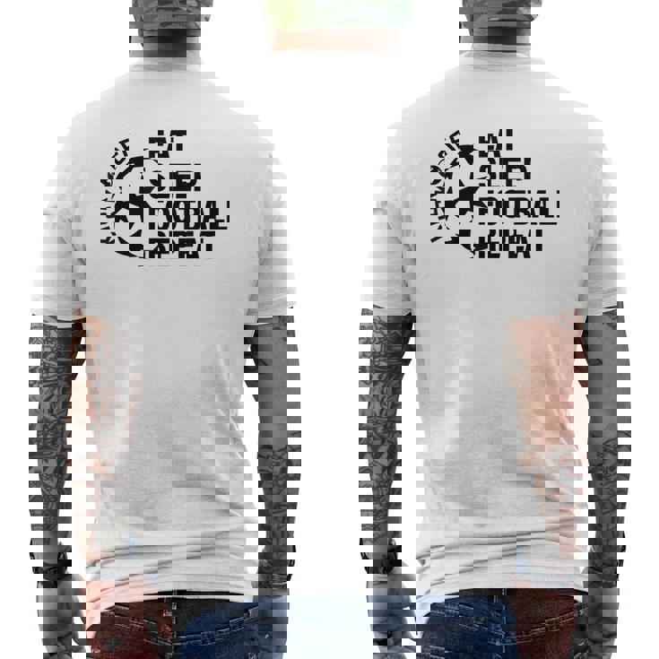 サッカー おもしろ ロゴ フットボール おしゃれ クール メンズTシャツ バックプリント