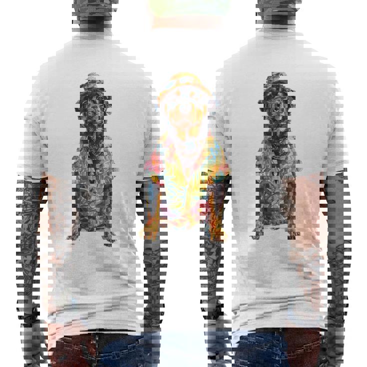 サマードッグロットワイラー メンズTシャツ バックプリント