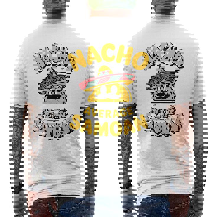 サモア・ナチョ 平均 面白い タコス 火曜日 シンコ・デ・マヨ フィエスタ メンズTシャツ バックプリント