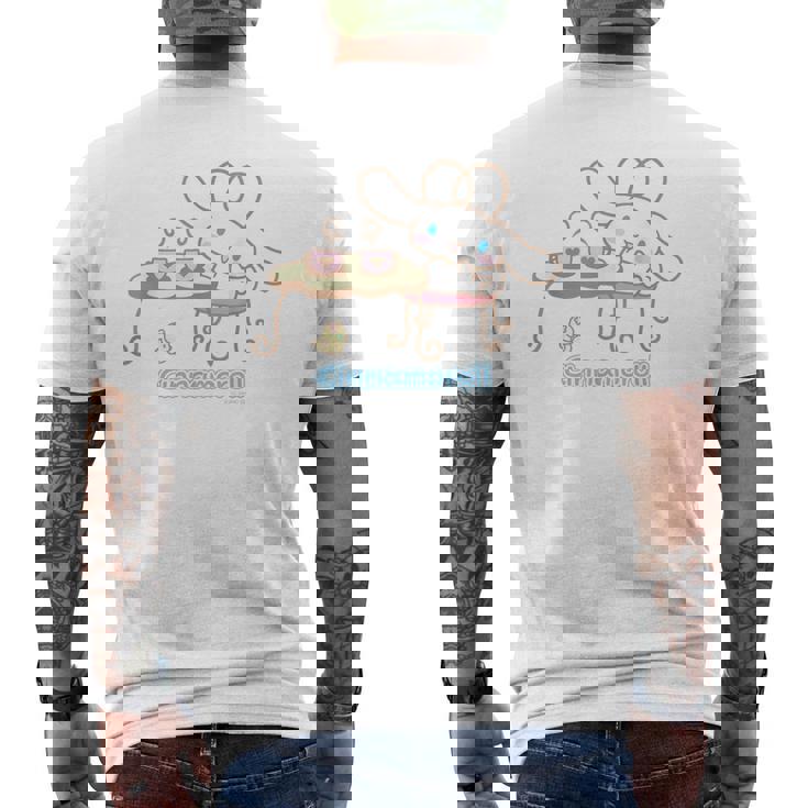 シナモロール Usデザイン ティータイム メンズTシャツ バックプリント