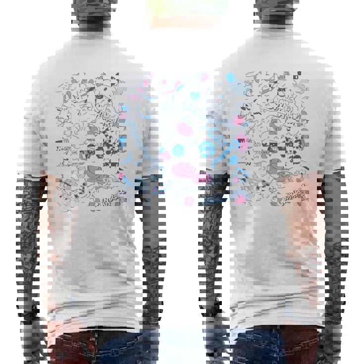 シナモロール Usデザイン 手描き風 メンズTシャツ バックプリント