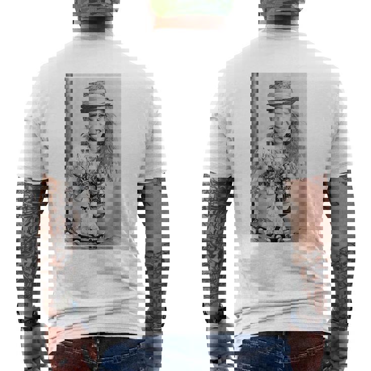 シンディ・ローパー Usポップスター撮影1984 メンズTシャツ バックプリント