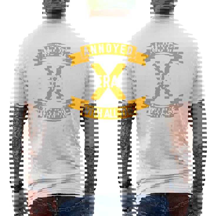 ジェネレーションxは他のすべての人に悩まされています Gen X メンズTシャツ バックプリント