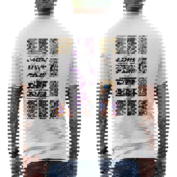 ジェフベック_005_Back Printed メンズTシャツ バックプリント