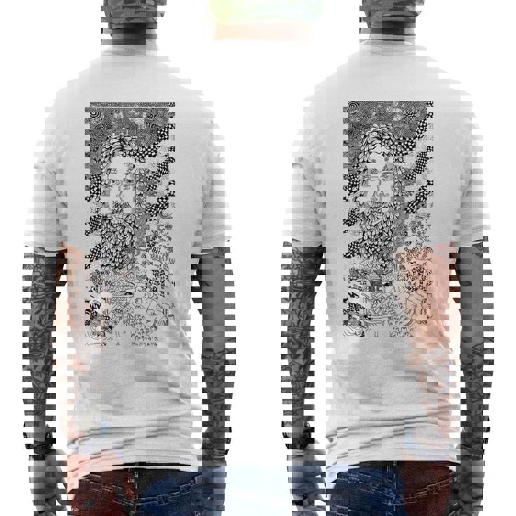 ジグザグマン メンズTシャツ バックプリント