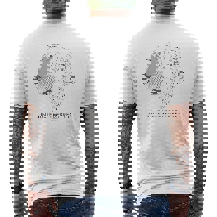 ジャングル大帝 幾何学 パンジャ Ctezuka Productions メンズTシャツ バックプリント