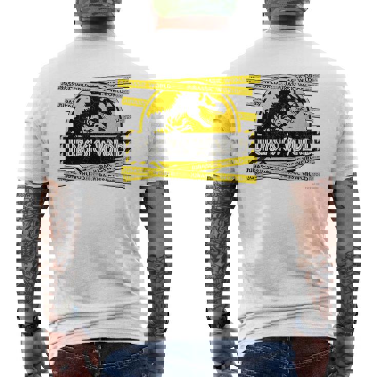 ジュラシック・ワールド Endangeredtriceratops メンズTシャツ バックプリント