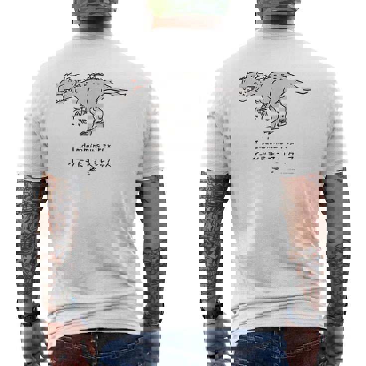 ジュラシック・ワールド Indminus Rex Loose Illust メンズTシャツ バックプリント