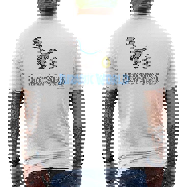 ジュラシック・ワールド ラプトル Loose Illust メンズTシャツ バックプリント