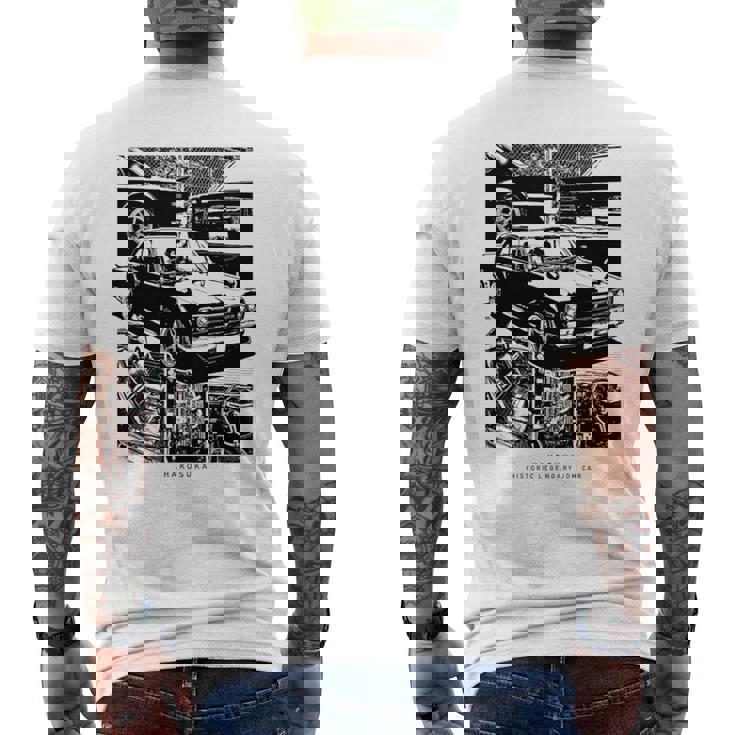 スカイライン ハコスカ ビンテージ スポーツカー ワイスピ ハードチューン グッズ 長袖tシャツ メンズTシャツ バックプリント