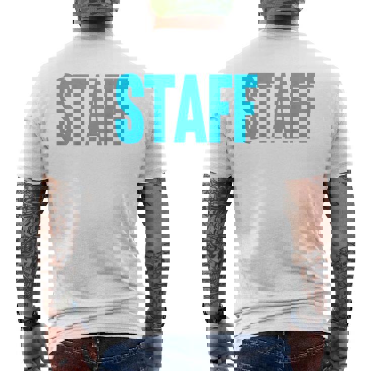 スタッフ イベント 衣装 クルー 音楽祭 バックプリント ワーカー メンズTシャツ バックプリント