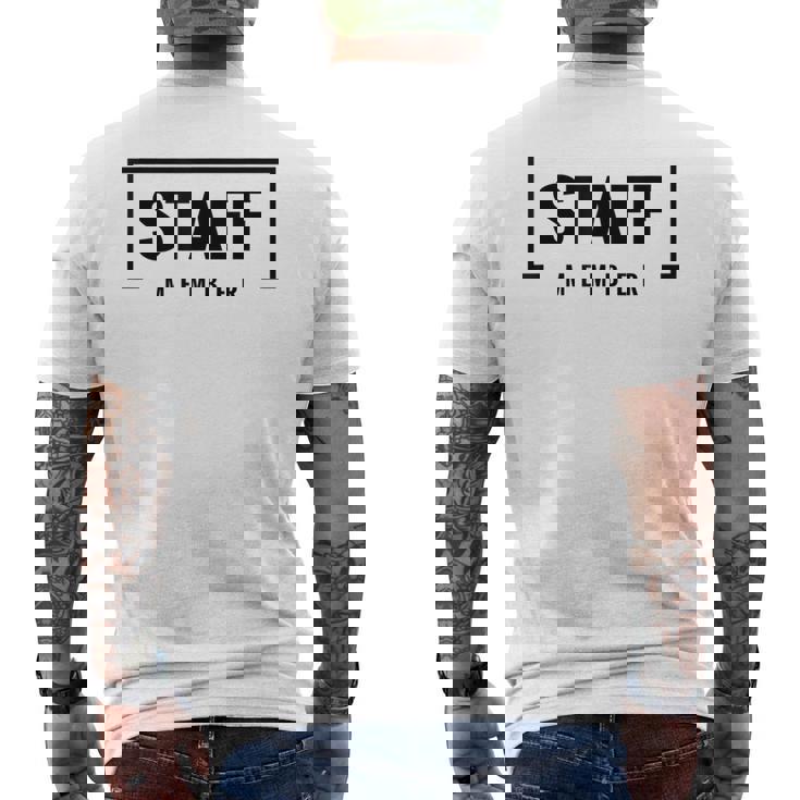 スタッフメンバーアソシエイトチーム メンズTシャツ バックプリント