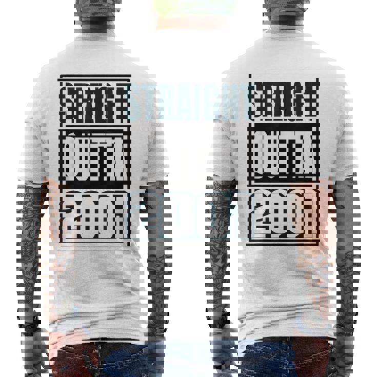 ストレイト・アウタ 2001 バースデー 2001 年生まれ 2001 ヴィンテージ メンズTシャツ バックプリント