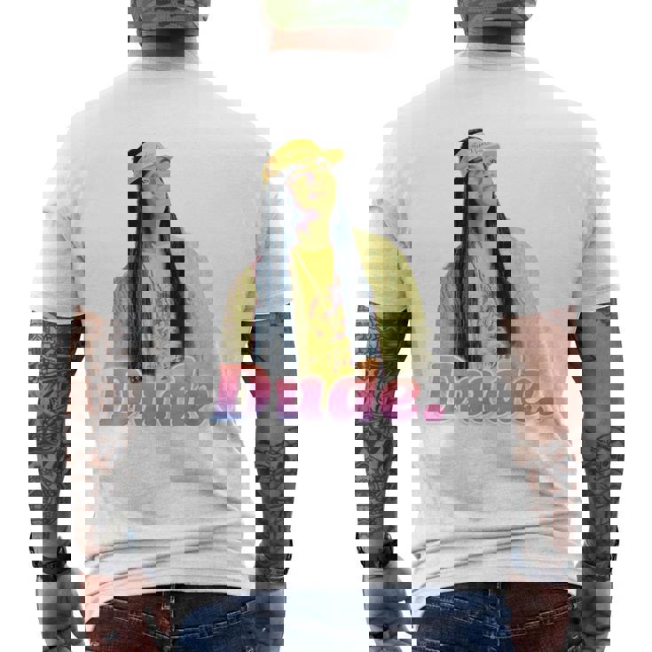 ストレンジャー・シングス サーファーボーイ ピザ アーガイル カリ デュード ヴィンテージ メンズTシャツ バックプリント