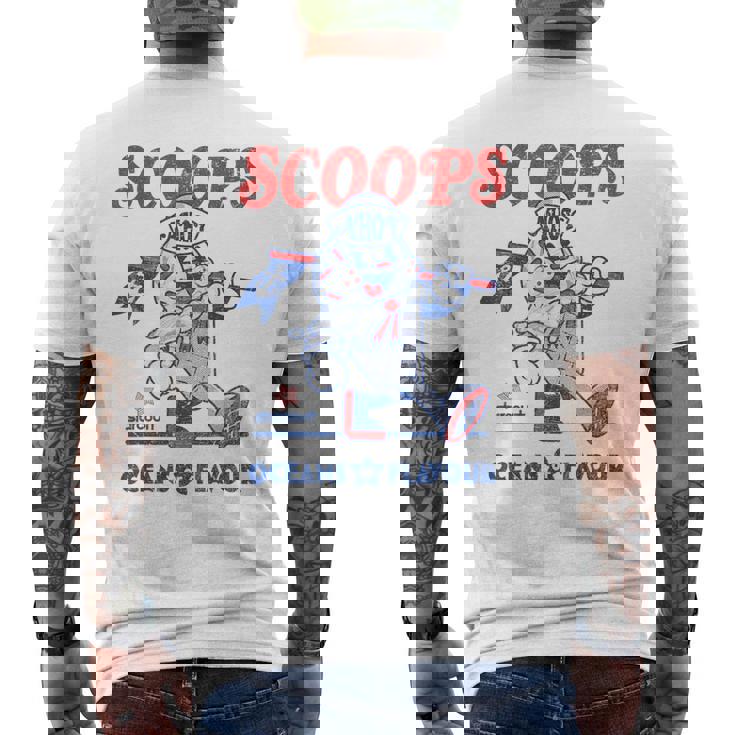 ストレンジャー・シングス スクープ アホイ アイスクリーム マスコット スターコート レトロ メンズTシャツ バックプリント