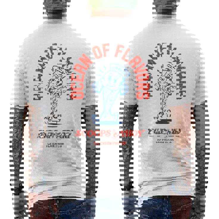 ストレンジャー・シングス スクープ アホイ スターコート アイスクリーム味 レトロ メンズTシャツ バックプリント