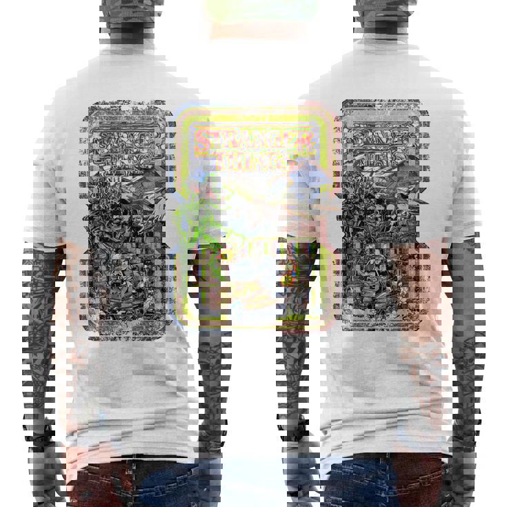 ストレンジャー・シングス プロモ コミック ホッパー デモゴルゴン ヴィンテージ 80年代 メンズTシャツ バックプリント