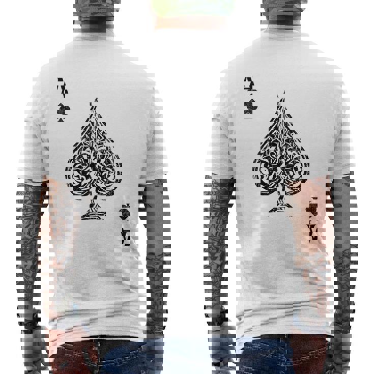 スペードのエース メンズTシャツ バックプリント