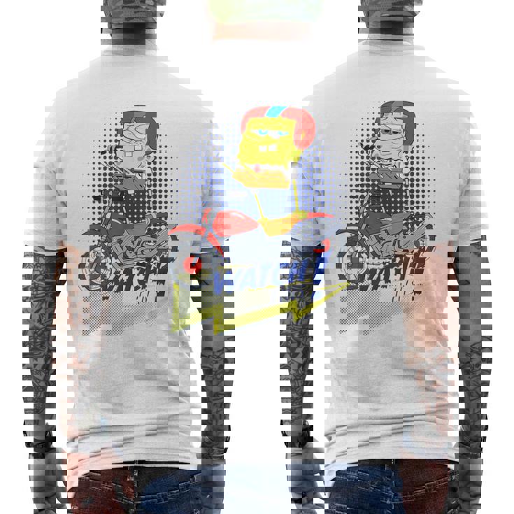 スポンジボブ スクエアパンツ スポンジボブ Watch This メンズTシャツ バックプリント