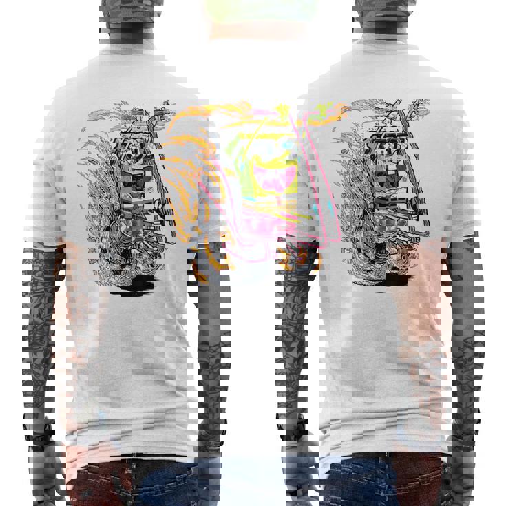 スポンジボブ スクエアパンツ スポンジボブ コミックバイク メンズTシャツ バックプリント