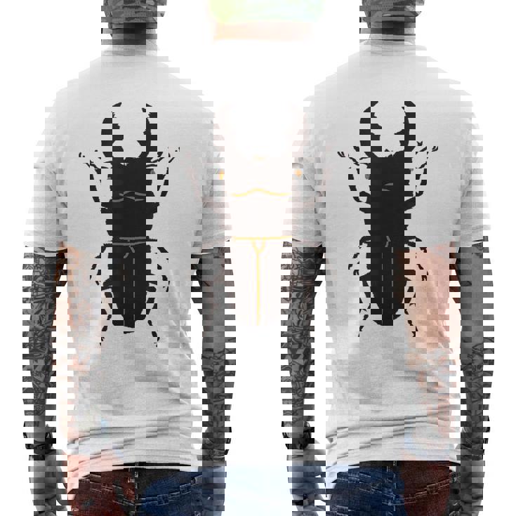 スマトラオオヒラタクワガタ _昆虫_クワガタ メンズTシャツ バックプリント