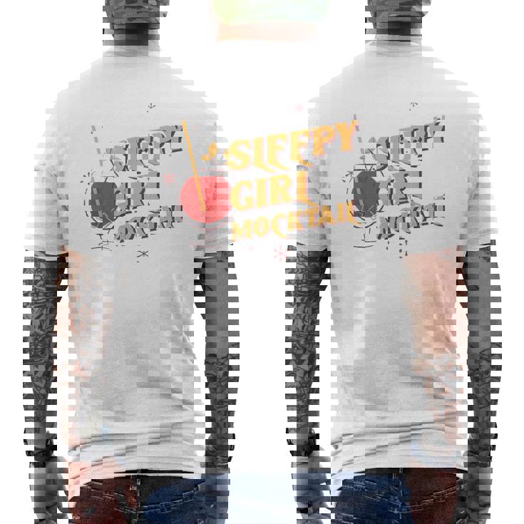 スリーピーガール モクテルクラブ レトロ ウェルネス キュート ファッショントレンド メンズTシャツ バックプリント