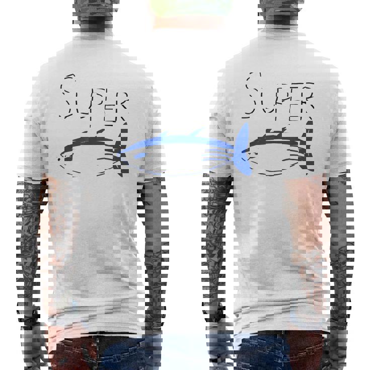 スーパー マグロ 魚 陸軍 友達 ギフト K-Pop メンズTシャツ バックプリント