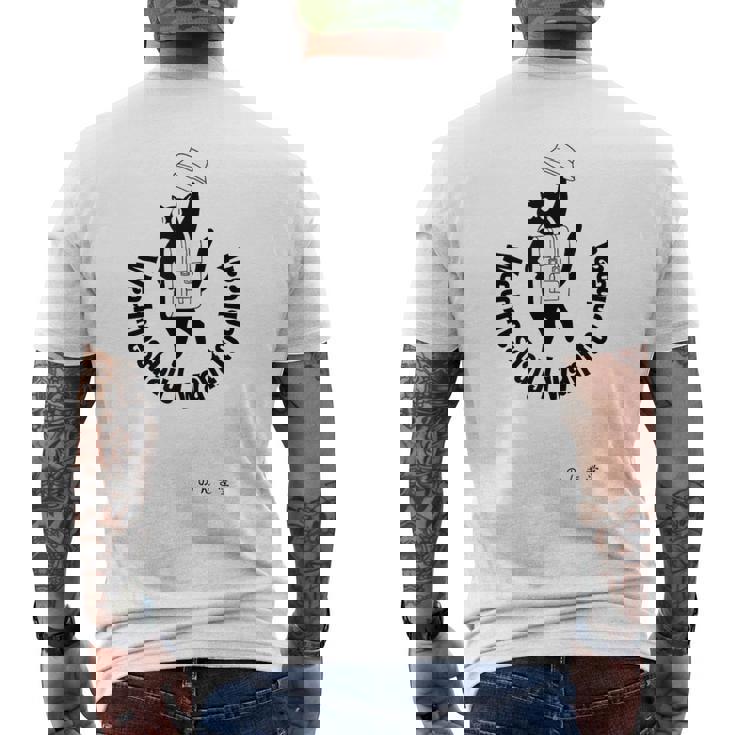 ズル休みしたい水曜日。 メンズTシャツ バックプリント