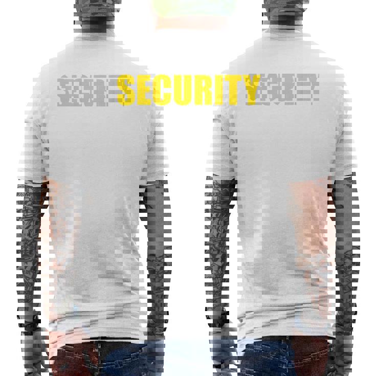 セキュリティ 背面のみ メンズTシャツ バックプリント