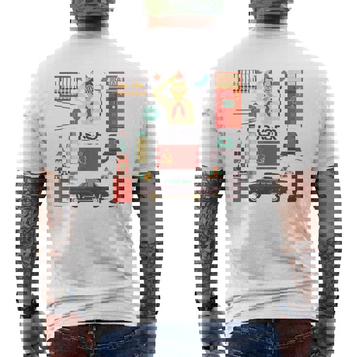 ソ連属性sovi8ビンテージプロパガンダ。 メンズTシャツ バックプリント