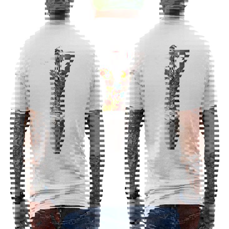 タトゥー レディース アートtシャツ モチーフ セクシータトゥー レディース メンズ メンズTシャツ バックプリント