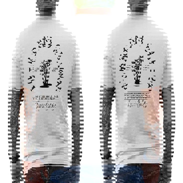 タークス・カイコス諸島カリブ海諸島旅行 長袖tシャツ メンズTシャツ バックプリント