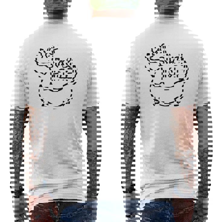 ダックスフンド ダッハ スナックホール メンズTシャツ バックプリント