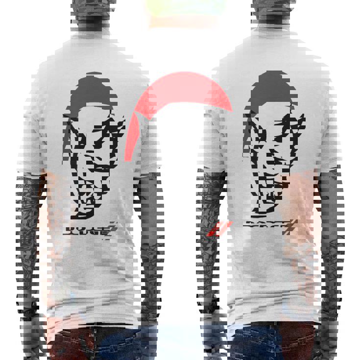 ダッジデーモンサンタハット赤 メンズTシャツ バックプリント