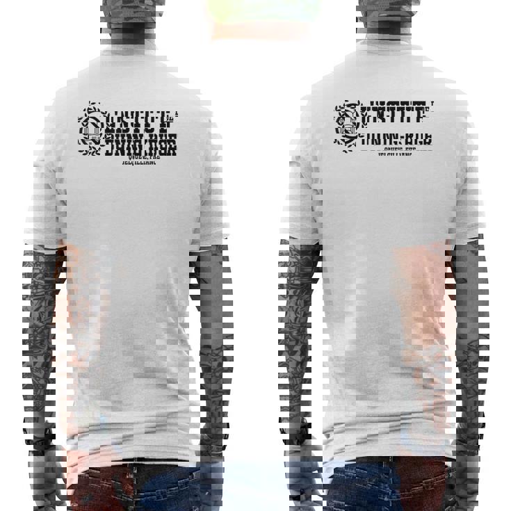 ダニング・クルーガー研究所 メンズTシャツ バックプリント