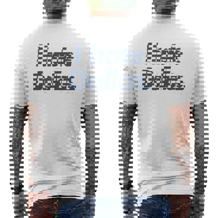 ダラスが嫌い メンズTシャツ バックプリント