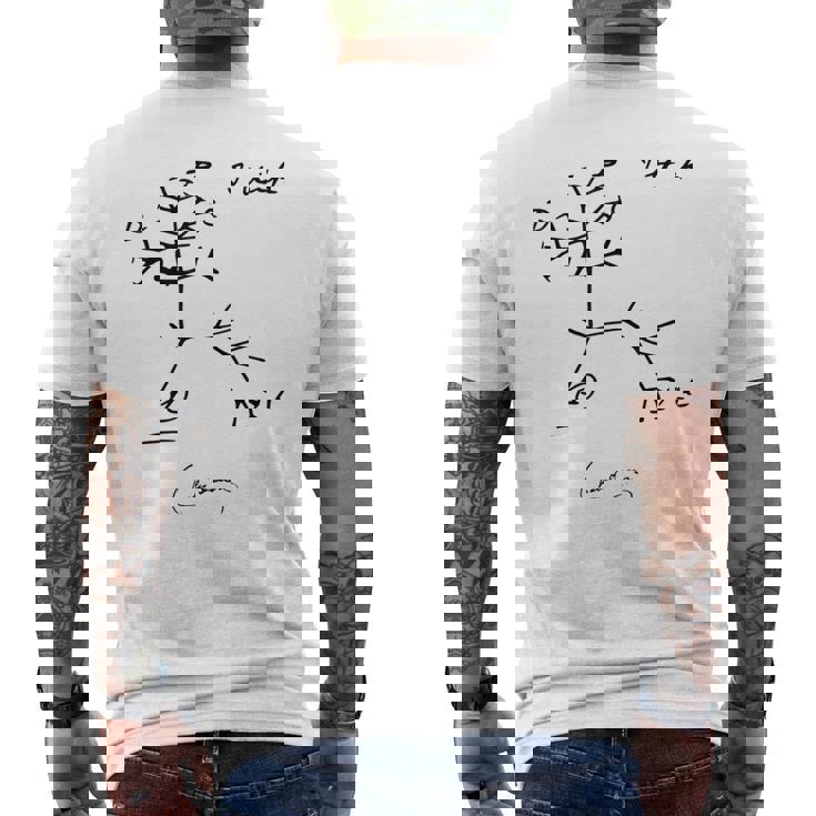 ダーウィン 生命の樹 I Think、チャールズ・ダーウィン メンズTシャツ バックプリント